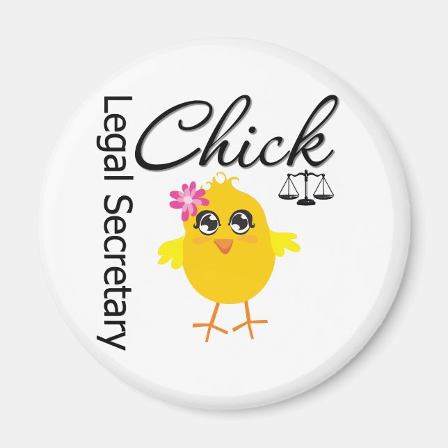 Cute Career Chick - Legal Secretary Magnet (Front)