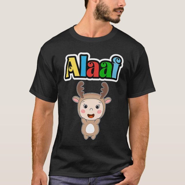 Cute Carnival Animal, Kölle Alaaf, Party Moose T-Shirt (Front)
