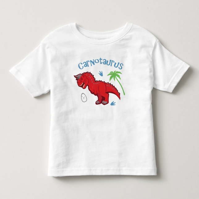 Cute Carnotaurus Toddler T-Shirt (Front)