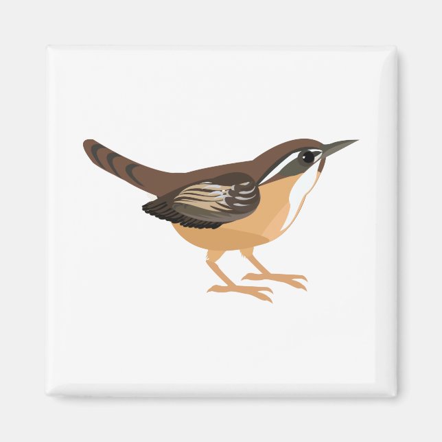 Cute Carolina Wren Magnet (Front)