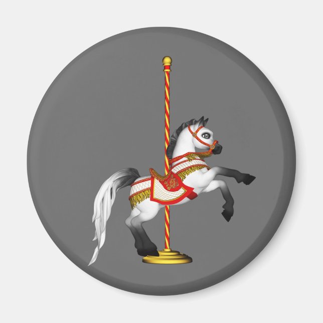 Cute Carousel Horse 1med Magnet (Front)
