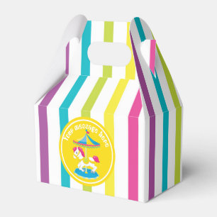 Cute Carousel horse theme park party box