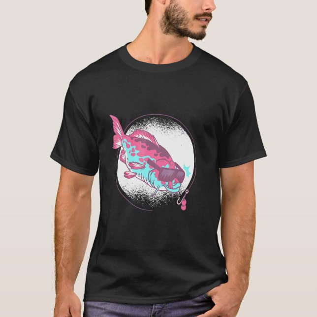 Cute Carpa Fish Fishing T-Shirt (Front)