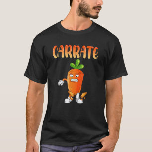 Cute Carrate Carrot Costume Karate Vegetable T-Shirt