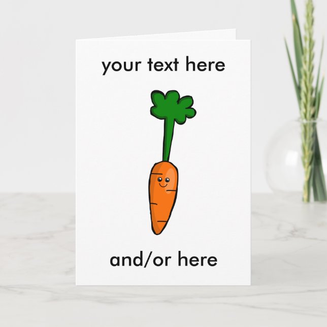 Cute Carrot Card (Front)