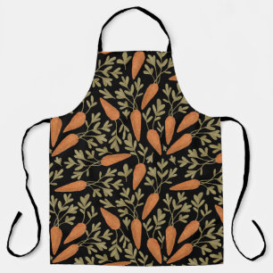 Cute Carrot Hand Drawn Pattern Apron