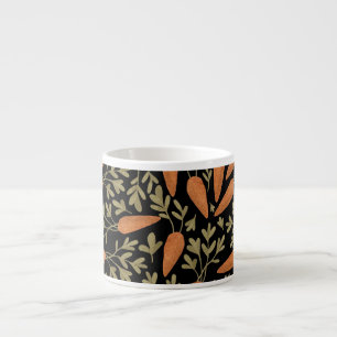 Cute Carrot Hand Drawn Pattern Espresso Cup