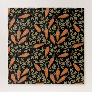 Cute Carrot Hand Drawn Pattern Jigsaw Puzzle