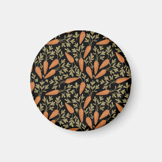 Cute Carrot Hand Drawn Pattern Magnet