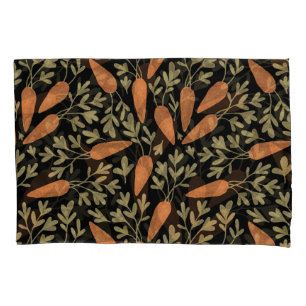 Cute Carrot Hand Drawn Pattern Pillowcase