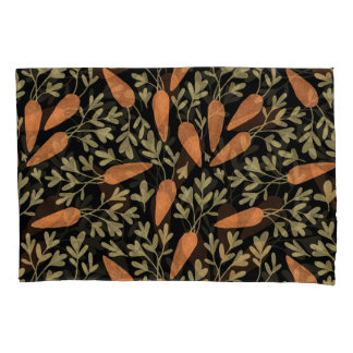 Cute Carrot Hand Drawn Pattern Pillowcase