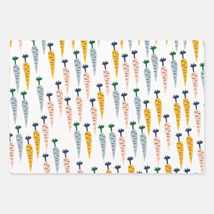 Cute Carrots Wrapping Paper