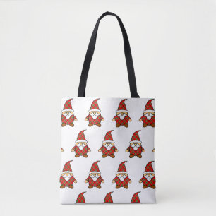 Cute Carton Gnome Pattern Tote Bag