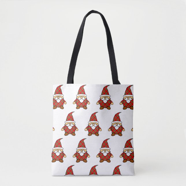 Cute Carton Gnome Pattern Tote Bag (Front)