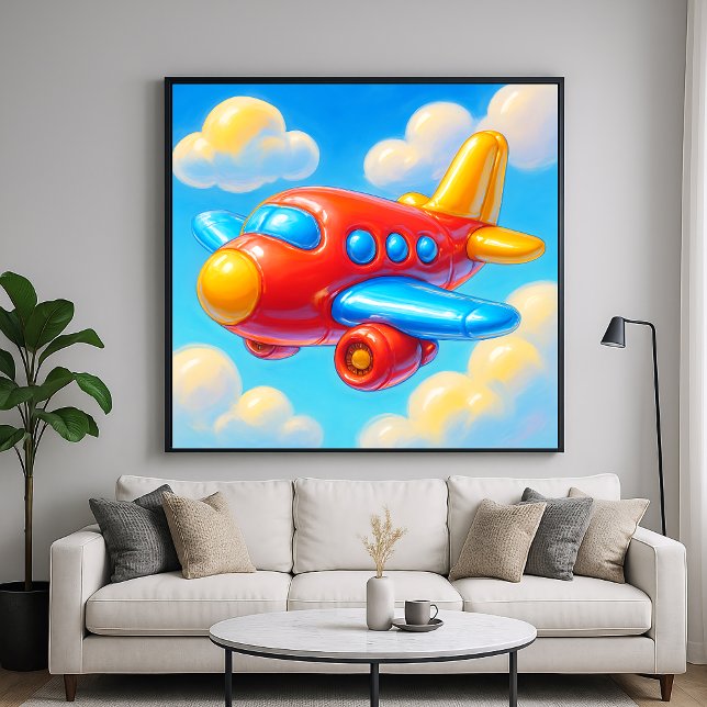 Cute Cartoon Airplane Poster (Creator Uploaded)