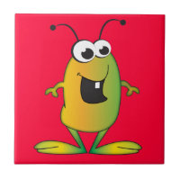 Cute Cartoon Alien invasion