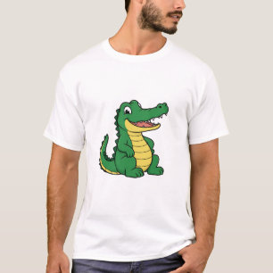 Cute Cartoon Alligator Funny Later Gator  T-Shirt