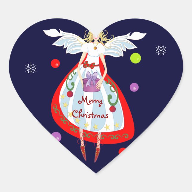 Cute cartoon Angel stickers with Text (Front)
