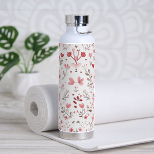 Cute cartoon animal faces water bottle
