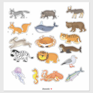 Cute cartoon animals 