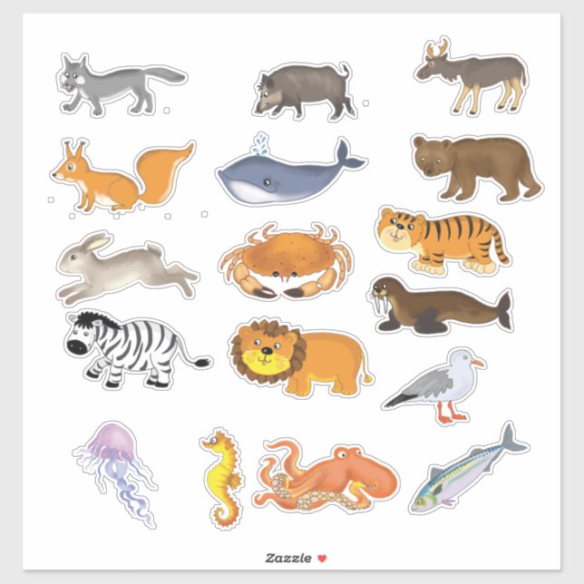 Cute cartoon animals  (Sheet)