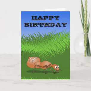 Cute Cartoon Ant Card