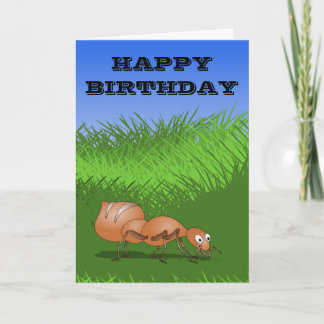 Cute Cartoon Ant Card