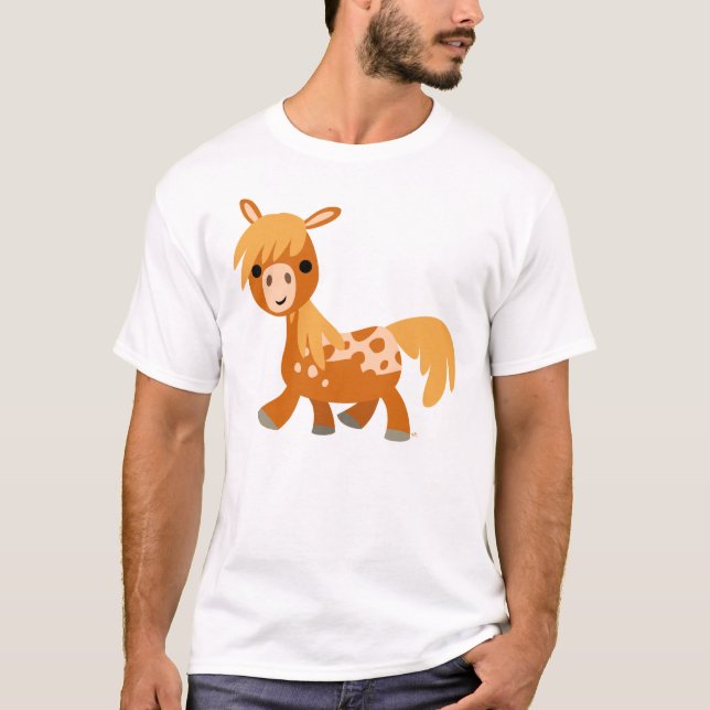 Cute Cartoon Appaloosa Pony T-shirt (Front)