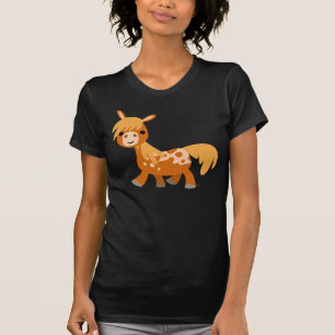 Cute Cartoon Appaloosa Pony Women T-shirt