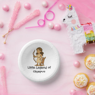 Cute Cartoon Artemis Baby Little Legend of Olympus Paper Plate