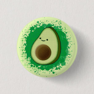 Cute Cartoon Avocado 3 Cm Round Badge