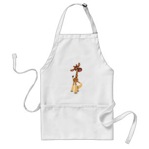 Cute Cartoon Baby Giraffe Apron