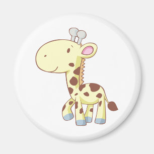 Cute Cartoon Baby Giraffe Shirts Magnet