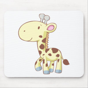 Cute Cartoon Baby Giraffe Shirts Mouse Mat
