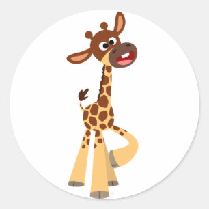 Cute Cartoon Baby Giraffe Sticker