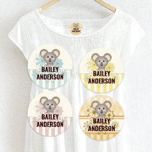 Cute Cartoon Baby Koala Kids Name Clothing