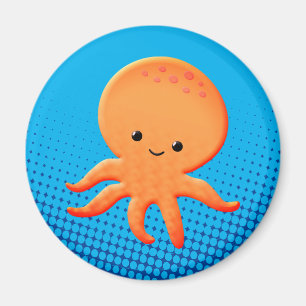 Cute Cartoon Baby Octopus Magnet