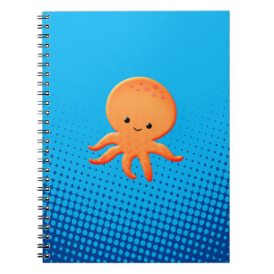 Cute Cartoon Baby Octopus Notebook