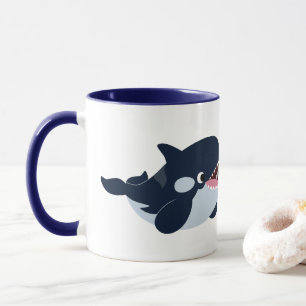 Cute Cartoon Baby Orca Coffee Mug