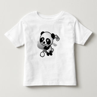 Cute Cartoon Baby Panda Bear Golfing Toddler T-Shirt