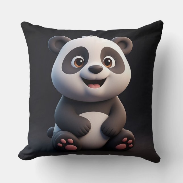 Cute Cartoon Baby Panda Cushion (Front)