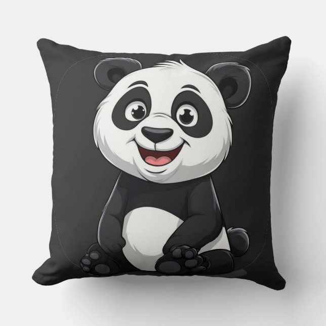 Cute Cartoon Baby Panda Cushion (Front)