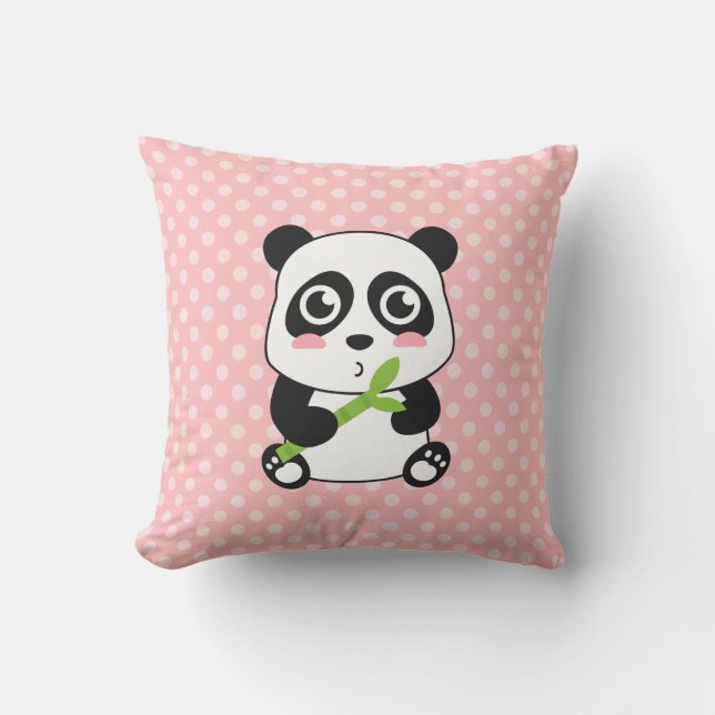 Cute Cartoon Baby Panda Cushion (Front)