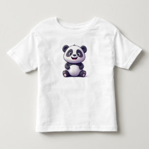 Cute Cartoon Baby Panda Toddler T-Shirt