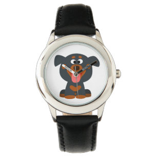Cute Cartoon Baby Rottweiler Watch
