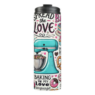 Cute Cartoon Baking Cooking Thermal Tumbler