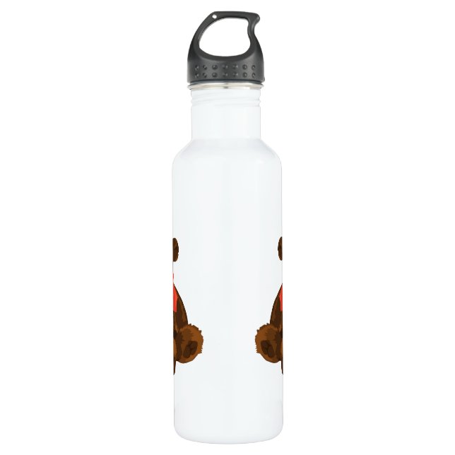 Cute cartoon bear 710 ml water bottle (Front)