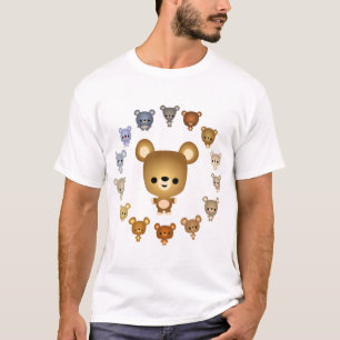 Cute Cartoon Bear Babies Children T-Shirt