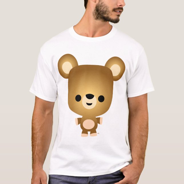 Cute Cartoon Bear Cub Women T-Shirt (Front)