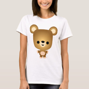 Cute Cartoon Bear Cub Women T-Shirt